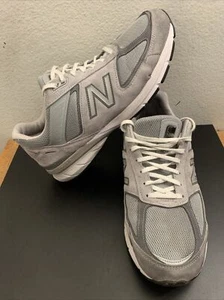 New Balance 990v5 Made in USA Castlerock Gray Running Shoes M990GL5 Men Sz 12 4E - Picture 1 of 12