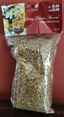 Mini pedras douradas para decoração de férias 28 oz - Novo na bolsa - Imagem 1 de 4