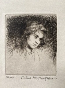 Grabado firmado Arthur W. Heintzelman (estadounidense 1891-1965) María, 1926 - Imagen 1 de 4