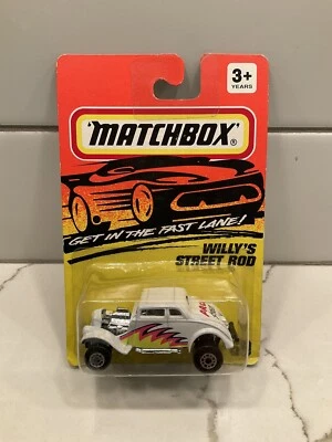 1993 WHITE - WILLYS STREET ROD #69 - MATCHBOX - MINT ON CARD 🔥 - Image 1 of 2