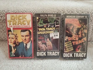 Dick Tracy VHS lot of 3, The Spider Strikes, Gruesome & More! New - Picture 1 of 12