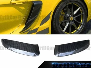 BRAND NEW FOR ALL 2014 2015 2016 PORSCHE 981 CAYMAN CARBON FIBER SIDE VENT COVER - Picture 1 of 4