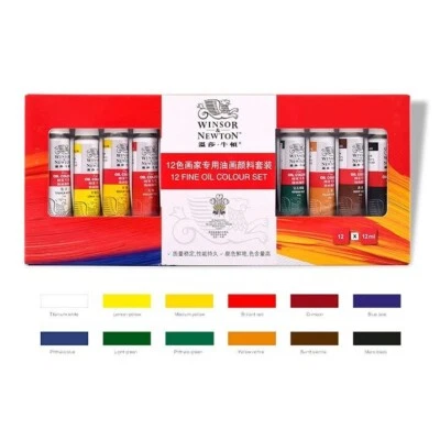 Winsor Newton Öl Farbset Kunst 12 Farben x 12ml - Bild 1 von 4