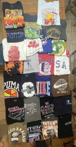 25 Tshirt Tee Lot Wholesale Y2K Assorted Resell Movie Graphic Band Sport Event - Picture 1 of 7