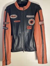 Women’s Harley Davidson racing collection leather jacket￼ Large