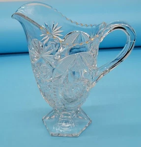ThriftCHI ~ Star of David Crystal Pitcher Cut Crystal - Picture 1 of 10