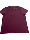 Hugo Boss Men's Regular Fit Embossed Logo Short Sleeve T-Shirt In Maroon