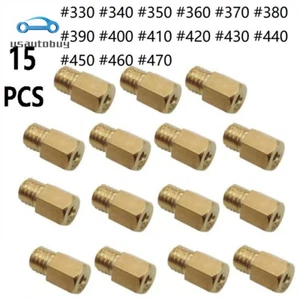 15X For Mikuni VM TM TMX Carburetor 330-470 Set 350 370 Hex Style Main Jets Kit - Picture 1 of 6
