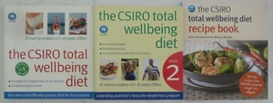 The CSIRO Total Wellbeing Diet 1 & 2, Fast & Fresh and Recipe Book Peter Clifton - Imagen 1 de 2