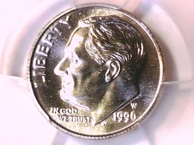 1996 W Roosevelt Dime PCGS MS 67 FB 42607318 - Image 1 of 3