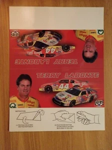NUEVO Terry Labonte #5 Kellogg's #44 Slim Jim Cars Fan Club 8.5" Triángulo Plegable - Imagen 1 de 2