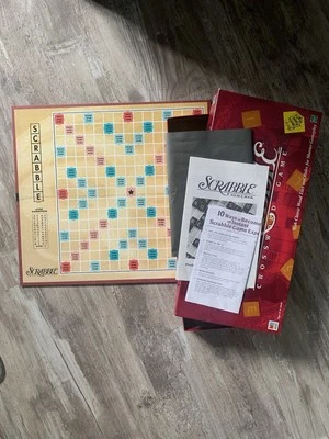 Scrabble Game EMPTY Box + Tile Tray + Rules Manual - Replacement Parts - Image 1 of 4