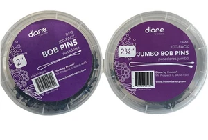 Diane 2 3/4'' Jumbo Bobby Pins 100 Count & 2” Bob Pins 300 Count As Pictured - Picture 1 of 2