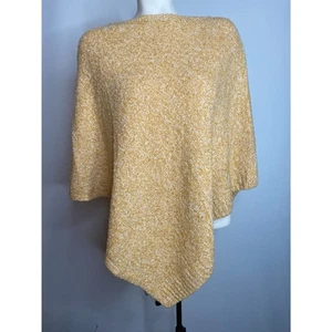 J Jill Specked Yellow Super Soft Cozy Poncho OS Size S-L - Picture 1 of 12