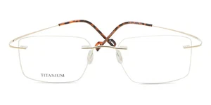 Rimless Rectangle Shiny Gold SmartBuy Collection Hedley RT-004A C1 53 Fashion - Picture 1 of 5