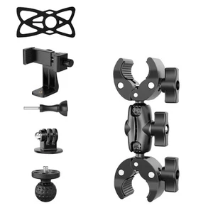 Double Head Super Clamp, Ballhead Magic Arm Camera Clamp, Crab-Shaped Monitor... - Picture 1 of 9