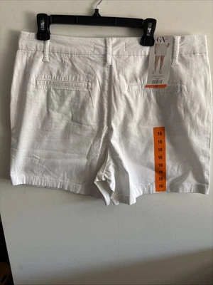 Shorts chino feminino Gloria Vanderbilt novo com etiquetas (16) pronto para praia - Imagem 1 de 4