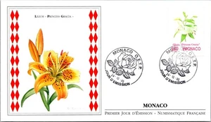 Monaco FDC 1995 Lilium Princess Gracia - A03349 - Picture 1 of 2