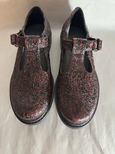 NWOB Naturino Mary Jane Shoes Girls/Kids Dark Crimson Black Dressy EU34 US3 - Picture 1 of 5