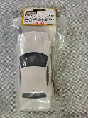 Kyosho MINI-Z Dodge Challenger SRT Hellcat White Body Set (w/RIM for AWD) - Image 1 of 4