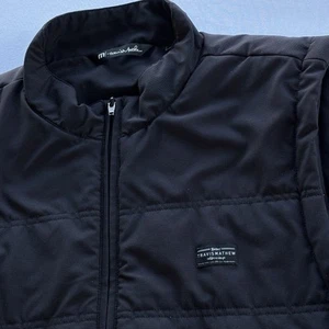 Gilet trapuntato TravisMathew nero taglia L golf viaggio performance zip Gorpcore - Foto 1 di 13