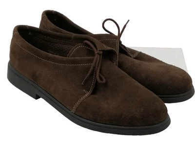 Мужские повседневные туфли Rohde размер 8 коричневые замшевые верхний низкий блок на шнуровке б/у - Изображение 1 из 4