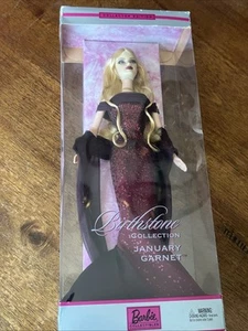 PIEDRA DE NACIMIENTO BARBIE B3409 - GRANATE DE ENERO - RUBIA - 2002 - EDICIÓN COLECCIONISTA - Imagen 1 de 16