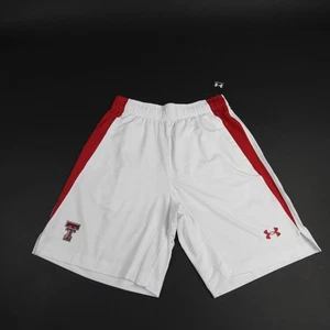 Texas Tech Red Raiders Under Armour Athletic Shorts Women's White/Red New - Picture 1 of 5