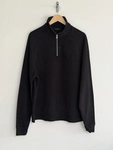 Sudadera Allsaints “Rafe” Media Cremallera Jersey Cremallera Negra Grande Relajada - Imagen 1 de 15