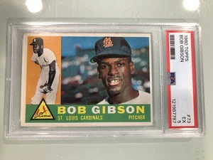 Tarjeta de béisbol 1960 Topps Bob Gibson #73 (PSA 5) - Imagen 1 de 3