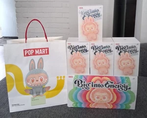 Pop Mart Labubu Big Into Energy Vinyl Plush Blind Box Lot Of 4 Authentic Sealed - Picture 1 of 8