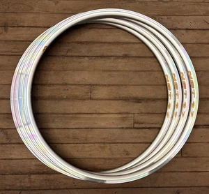 NOS 2x 700c FIR NET 97 Felgen - silber - 32 Loch - Italien - 2100g - Bild 1 von 4