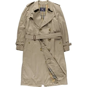 Vintage Burberry 100% Cotton Trench Coat Made in England Men's Size Medium - Picture 1 of 24