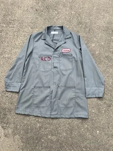 True Vintage 70s Ford Motors HBT Shop Supervisor Chore Coat Factory Jacket L 44 - Picture 1 of 22