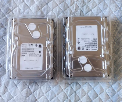 x2 TOSHIBA 1TB SAS 6Gbp Enterprise Hard Disk 3.5 inch 7200 RPM Factory Certified Foto 1 de 4