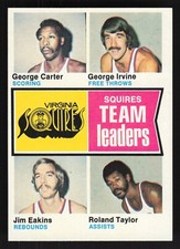 1974-75 Topps Carter / Van Arsdale / Ellis #94 - Philadelphia 76ers - NM+