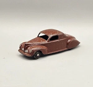 Vintage Dinky Toys 39C Lincoln Zephyr Coupe Brown made in England - Picture 1 of 8