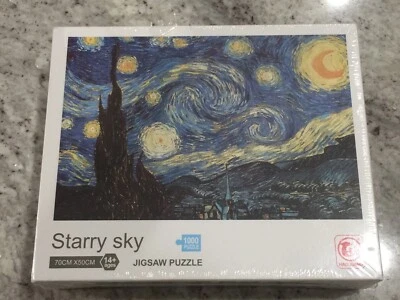 1000 Piece Jigsaw Puzzle Starry Sky By Vincent Van Gogh. Brand New In Box - Image 1 of 4