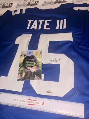 GOLDEN TATE NEW YORK GIANTS SIGNED AUTOGRAPHED NEW FOOTBALL JERSEY-PROOF COA - Image 1 of 4