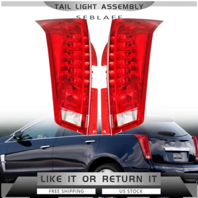 Ajuste para Cadillac SRX 2010-16 LED vermelho lanternas traseiras laterais esquerda+direita lâmpada de freio traseira - Imagem 1 de 4