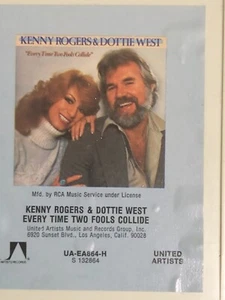 Vintage used 8 TRACK TAPE: KENNY ROGERS/DOTTIE WEST EVERY TIME TWO FOOLS COLLIDE - Picture 1 of 2