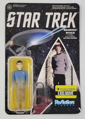 *C3) Funko Figuras de Reacción Star Trek Beaming Spock 3-3/4" Figura de Acción Foto 1 de 4