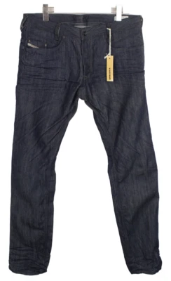 Pantalones de mezclilla DIESEL Iakop regular ajustados cónicos 0880G para hombre W34/L34 bigotes botón oscuro Foto 1 de 4