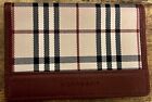 Burberry White Checkered Trifold Wallet! Authentic & In Great Condition!
