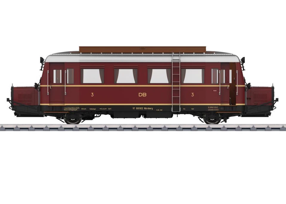 Märklin 55133, Dieseltriebwagen VT 88 901, DB, Digital + Sound, Neu & OVP, 1 - Bild 1 von 1