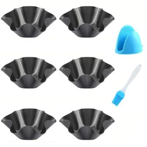 6Pk Non-Stick Tortilla Pan Set Taco Salad Bowl Tortilla Shell Maker Baking Pans - Picture 1 of 7