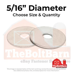 5/16" 316 Stainless Steel Fender Washers (Pick Quantity) - Picture 1 of 7