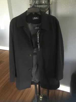 Abrigo de lluvia Ralph Lauren talla 38 corto negro para todo clima nuevo con etiquetas para hombre $425 extraíble Foto 1 de 4