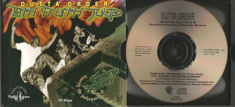 GEORGE BENSON w/ OUTTA ORDER Tutti Fruitti Jump w/ RARE REMIX LIMITED CD single Foto 1 de 1