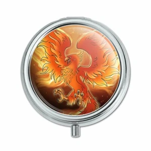Phoenix Rising from the Flames Pill Case Trinket Gift Box - Picture 1 of 3